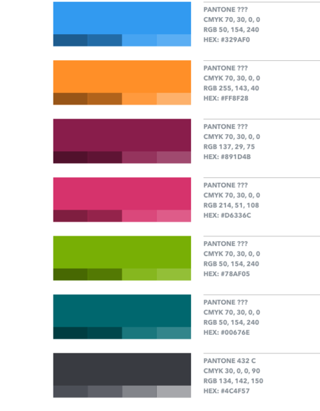 Secundary Color Palette | The Creator State